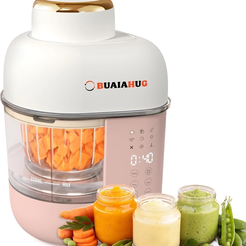 Kids Food Processor - White and Pink